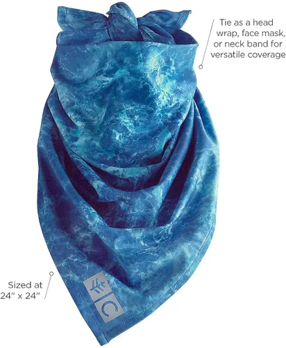 Vista 5 de Coolibar UPF 50 Abacos Aqua Bandana unisex - Protección solar