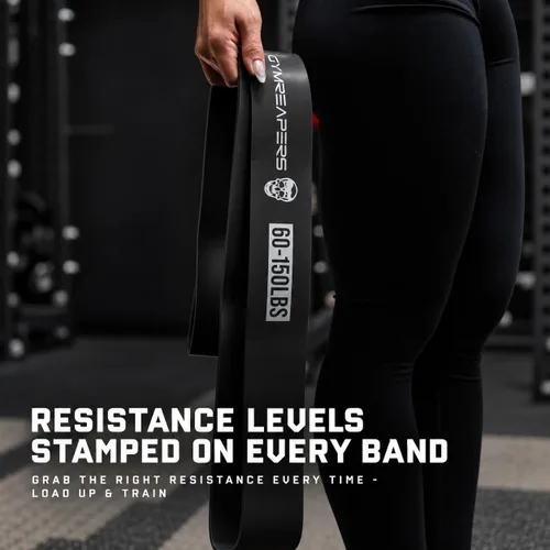 Vista 5 de Gymreapers Bandas de resistencia para entrenar – Juego de bandas elásticas de asistencia para ejercicios de dominadas para levantamiento de pesas 5
