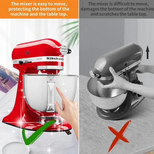 Vista 2 de Alfombrilla deslizante para mezclador Kitchenaid, alfombrilla deslizante para mover el mezclador, almohadilla compatible con mezclador Kitchenaid