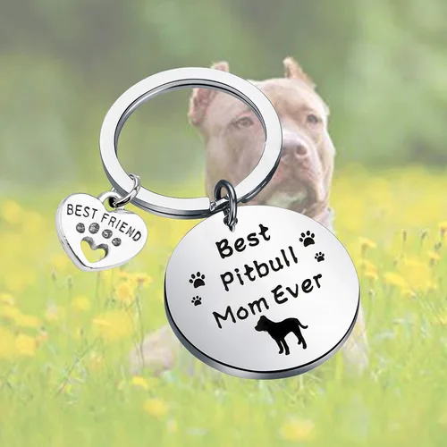 Vista 7 de FUSTMW - Llavero para perro con diseño de perro