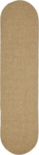 Vista 50 de BNM - Alfombra ovalada bohemia para interiores y exteriores con patrón trenzado sólido, perfecta para patio trasero, patio, oficina, sala de estar