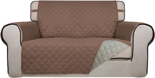 Vista 150 de PureFit - Funda de sofá acolchada reversible, protector de muebles impermeable, funda de sofá lavable con espuma antideslizante y correas elásticas