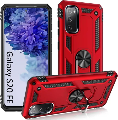 Vista 17 de ADDIT Funda S20 para Samsung Galaxy S20 de 6.1 pulgadas, con anillo de soporte, soporte ajustable, grado militar, protección resistente, a prueba