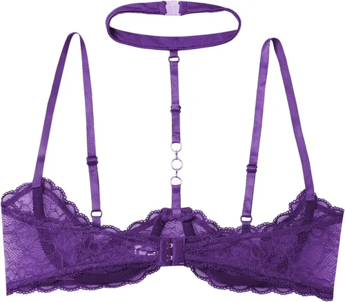 Vista 5 de easyforever Sujetador de 14 copas para mujer, lencería ajustable con tirantes delgados y push up