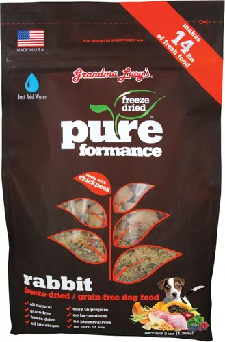 Vista 8 de GrandmaLucy Pureformance - Receta de pollo liofilizada sin granos para perros, 1 libras