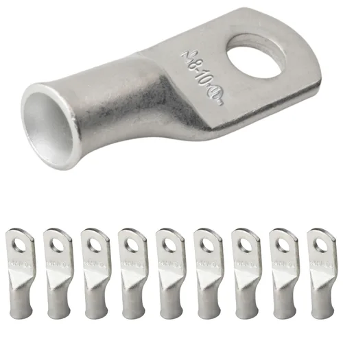 Vista 229 de SELTERM 5 piezas terminales de cable de cobre estañado 1/0 AWG perno de 1/2", extremos de cable de batería, terminales de anillo, conectores