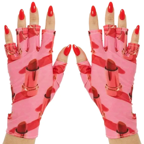 Vista 45 de ManiGlovz - Guantes de uñas originales con protección UPF 50+ UV Manicura de gel y guantes anti UV sin dedos para mujeres Se pueden utilizar
