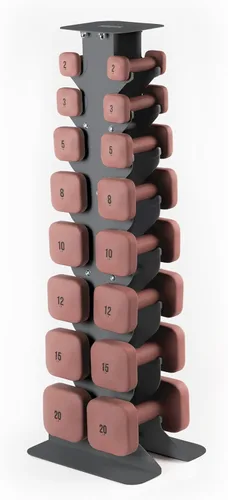 Vista 13 de WeGym SafeGrip Square Dumbbells with Anti Slip Handles, Aesthetic Free Weights for Home Workouts, Stable Design Prevents Rolling during Floor