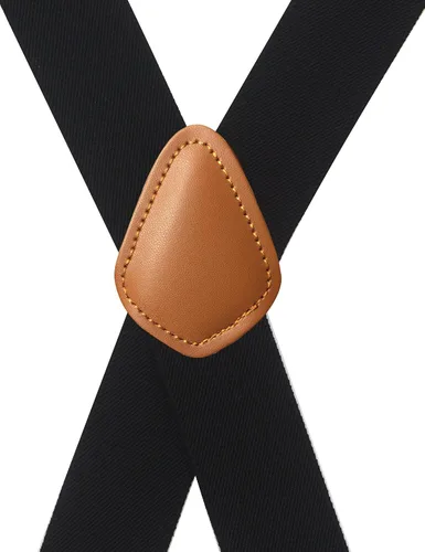 Vista 2 de Cedrainy Tirantes para hombre de 1.4 pulgadas x espalda ancha con 4 ganchos a presión