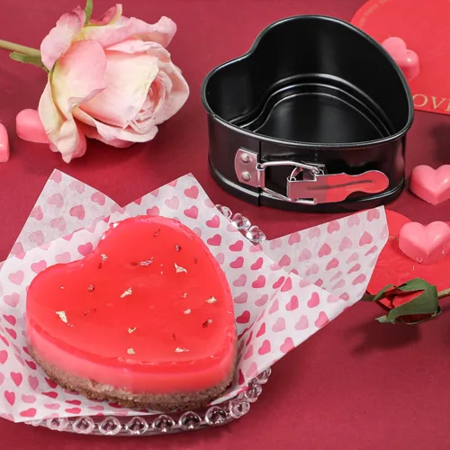 Vista 3 de Webake Springform - Juego de 2 moldes para tartas de queso con forma de corazón de 4 pulgadas, accesorios de Instapot, olla a presión, freidora