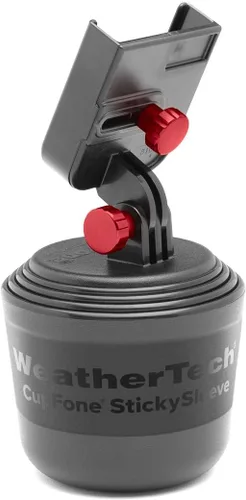Vista 25 de WeatherTech CupFone, Soporte Universal de Portavasos para Teléfono en Coches – Ajuste Ajustable y Seguro con Acceso Abierto para Carga – Compatible
