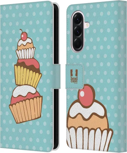 Vista 68 de Head Case Designs Assortment Cupcakes Happiness Leather Wallet Case Compatible with Samsung Galaxy A07 4G Surtido