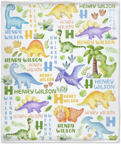 Vista 23 de Manta de dinosaurio para regalo, manta de franela ultra suave y acogedora, manta de forro polar ligera y mullida, manta de felpa cálida para sofá