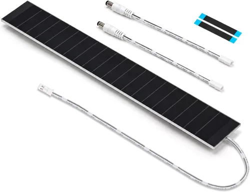 Vista 8 de Paneles solares pequeños - Panel solar de 5 V/5 W, cargador USB integrado de estabilización de voltaje para persianas motorizadas, ventanas, timbre