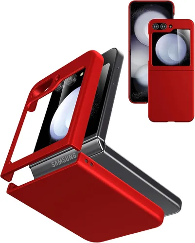 Vista 13 de Cresee Funda para Samsung Galaxy Z Flip 5 (2023) con protector de pantalla de cubierta, funda delgada para teléfono de PC dura para Galaxy Z Flip5