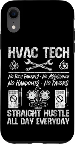 Vista 25 de HVAC Technician Tech Vintage HVAC Tech No Rich Parents No Case for iPhone 16