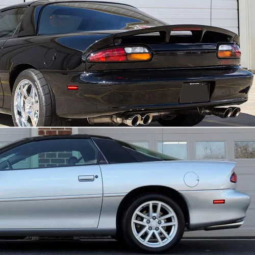 Vista 9 de Kit de lentes ahumadas de luces LED rojas completas compatibles con luces laterales de parachoques trasero Chevy Camaro 1993-2002