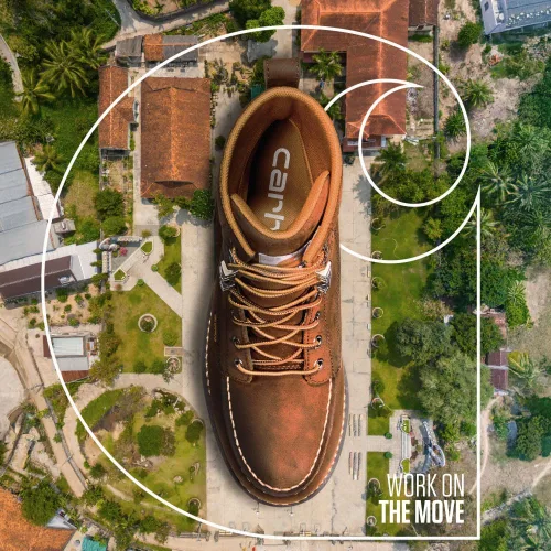 Vista 2 de Carhartt Botas de cuña impermeables de 8 pulgadas para hombre