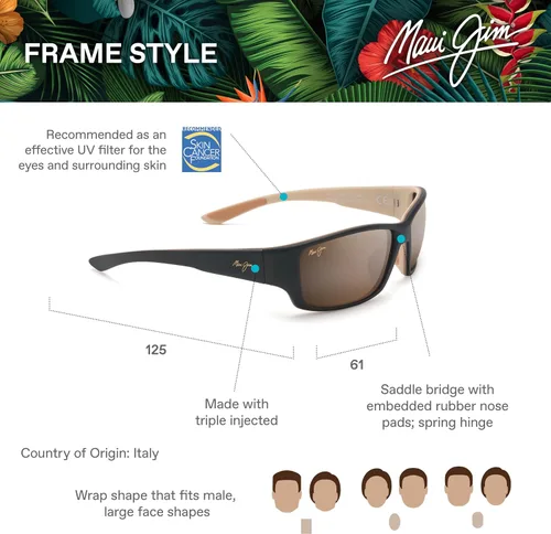 Vista 6 de Maui Jim Gafas de sol polarizadas Local Kine para hombre