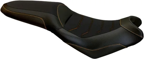 Vista 10 de Funda de asiento compatible con Kawasaki Versys 650 (07-21) Elba Total Black Comfort System