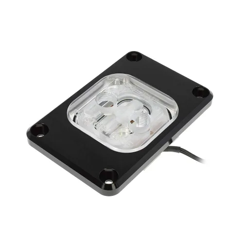 Vista 2 de XSPC RayStorm Edge - Bloque de agua para CPU, AMD/AM4/AM5, RGB ajustable, negro