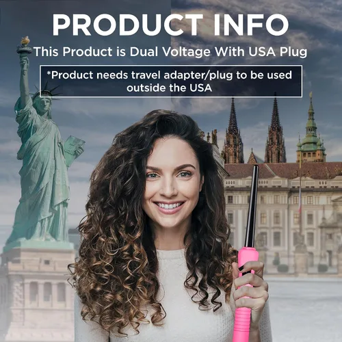 Vista 3 de Rizador de cabello, de Herstyler Baby, Rosado