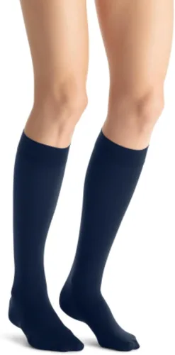 Vista 9 de JOBST 115132 BSN Medical Calcetines de compresión opacos, altura hasta la rodilla, 20-30mmHg, puntera cerrada, pequeños, color negro clásico