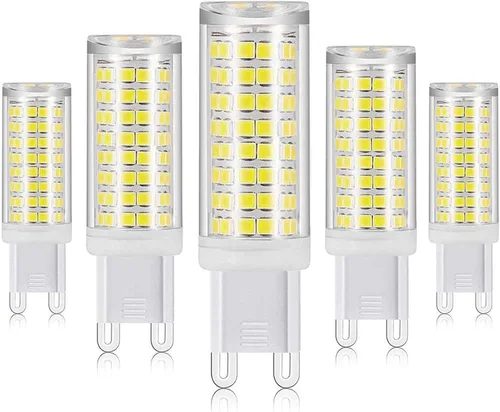 Vista 9 de Bombillas LED G9 de repuesto halógenas de 75 W, color blanco, 6000 K, paquete de 2