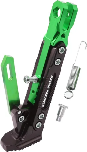 Vista 24 de Caballete universal para motocicleta con soporte lateral ajustable para pie, caballete de estacionamiento para motocicleta eléctrica, soporte
