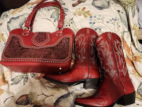 Vista 2 de Montana West Bolso de mano occidental para mujer, bolso de hombro oculto con funda desmontable