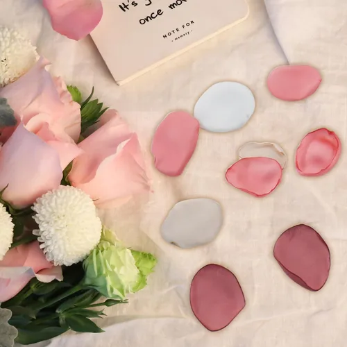 Vista 6 de 200 pétalos de rosa de seda para bodas, decoración de bodas, decoración de bodas, pétalos artificiales para propuestas, decoraciones románticas