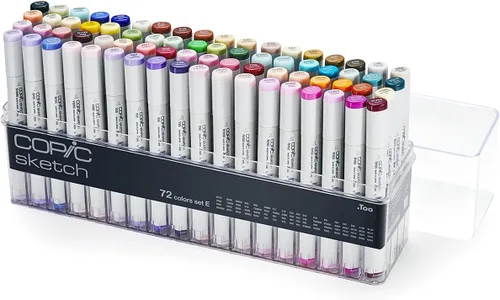 Vista 12 de Copic Sketch, Marcadores de Alcohol Ultra-combinables, Juego de 72 Piezas A