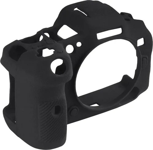Vista 6 de Easy Hood - Funda protectora para cámara Canon EOS R5, color negro Funda protectora de silicona suave, ligera, delgada, antiarañazos, a prueba
