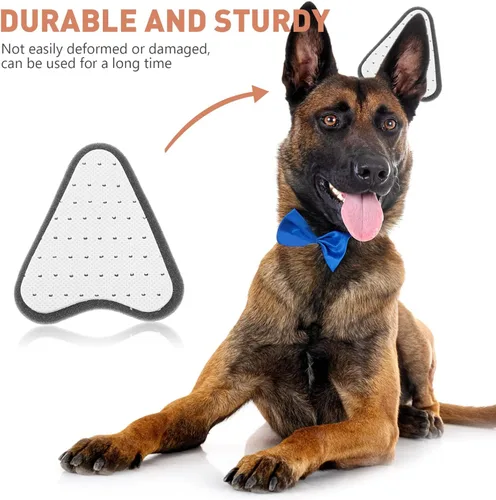 Vista 7 de POPETPOP Kit de soporte para orejas de perro con pegamento para corrección de orejas de cachorro, herramienta de publicación ajustable para pastor