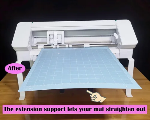 Vista 3 de Bandeja de extensión compatible con silueta Cameo 4, bandeja extensora compatible con Silhouette Cameo 4, alfombrilla de corte extensor soporte