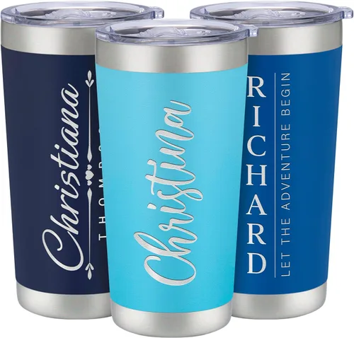 Vista 22 de Vasos de viaje personalizado de 20 y 30 onzas, con aislamiento