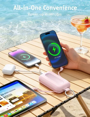 Vista 2 de RORRY CharmGo Portable Charger 20000mAh 30W Power Bank 4 in 1 Battery Pack