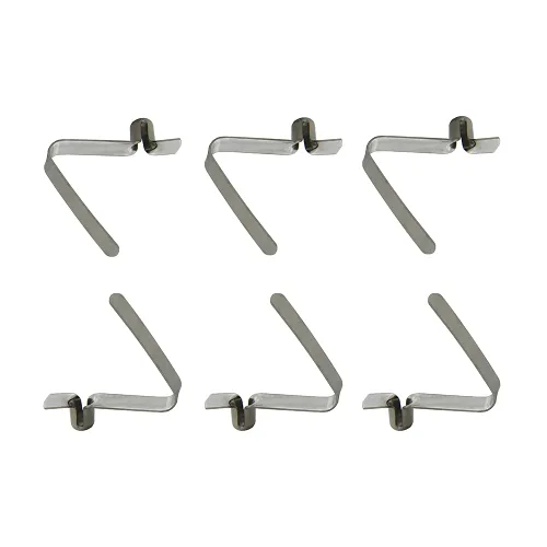 Vista 2 de UP100 50 clips de botón de acero inoxidable de 4 a 0.354 in, resorte a presión para entornos húmedos con requisitos elásticos para toldo, camping