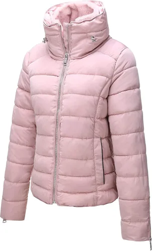Vista 3 de Chaqueta acolchada Bellivera para mujer, ligera y con relleno, abrigo mullido y acolchado, con relleno de algodón, para primavera, otoño e invierno
