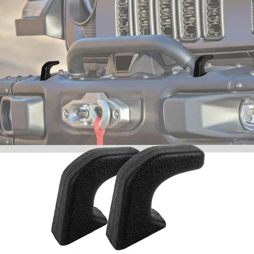 Vista 10 de JWWY Cubiertas de Gancho de Remolque para Parachoques Cubierta Protectora de Receptor de Enganche de Remolque Funda de Goma para Cabrestante