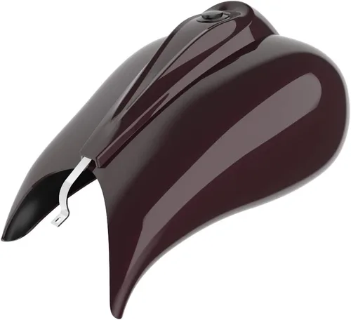 Vista 63 de Cubiertas de tanque estiradas con consola de tablero y tapa de tanque de combustible, cubiertas de combustible de galón para Harley Touring Whisky
