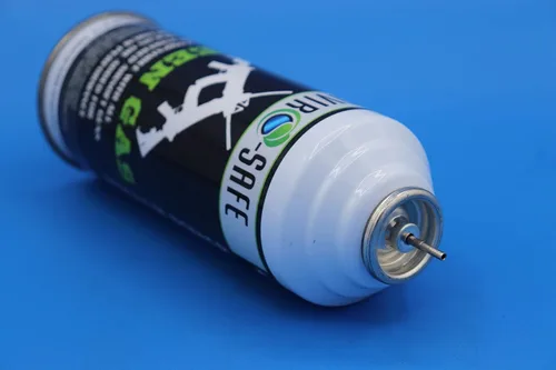 Vista 3 de Gas verde seguro para el medio ambiente: propulsor de Airsoft premium para fuerzas del orden, militares y entusiastas, caja de 12 latas, 13.5 onzas