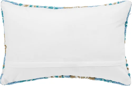 Vista 2 de C&F Home Sea Sand & Shells - Almohada con gancho (22 x 14 pulgadas), color azul