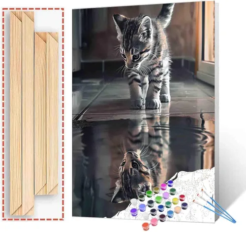 Vista 30 de Paquete de 6 pinturas por números para mujeres sudafricanas para adultos, principiantes, músicos negros, kits de pintura al óleo sobre lienzo