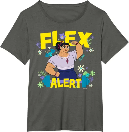 Vista 56 de Disney Encanto Luisa Madrigal Flex Alert Camiseta, Negro