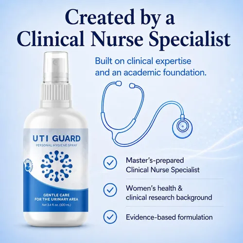 Vista 6 de UTI Guard - Spray externo sin enjuague para prevención de infecciones urinarias, para mujeres y hombres Proactive urinary tract care