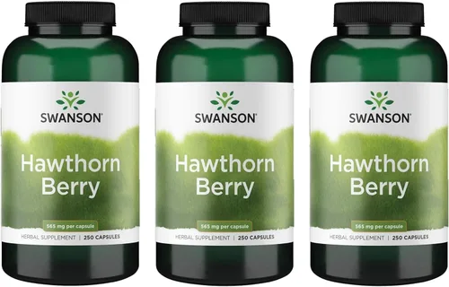 Vista 8 de Swanson Suplemento de bayas de espino - Flavonoides antioxidantes (250 cápsulas, 565 mg cada uno) paquete de 2