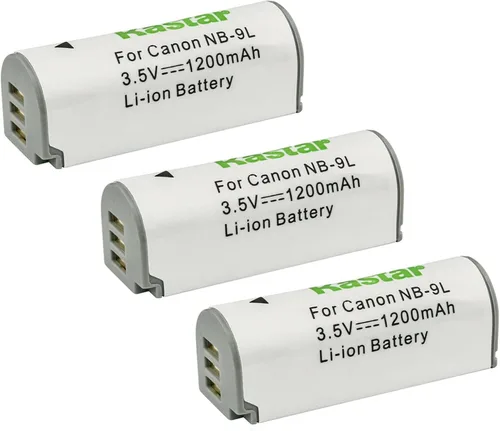 Vista 4 de Kastar Paquete de 1 batería NB-9L de 3.5 V 1200 mAh de repuesto para Canon PowerShot N, PowerShot N2, Powershot ELPH 510 HS, Powershot ELPH 520 HS