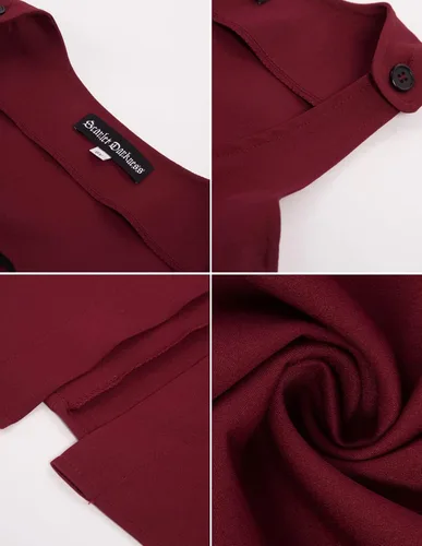 Vista 5 de Vestido renacentista para niñas, disfraz de princesa medieval, conjunto de dos piezas, 6-14 años
