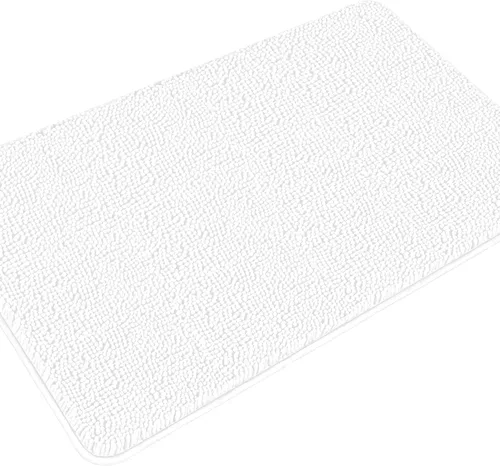 Vista 148 de Yeaban Alfombra de pasillo de baño de 24 x 72 pulgadas, antideslizante, alfombra de baño larga de felpilla gruesa, absorbente y lavable, alfombra